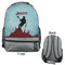 Lacrosse Large Backpack - Gray - Front & Back View