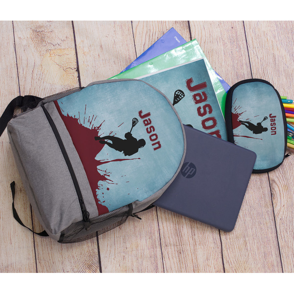 Lacrosse Large Backpack - Gray - With Stuff