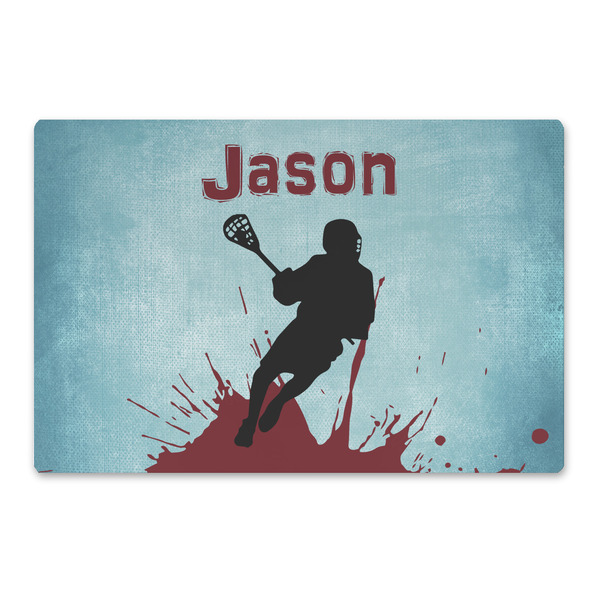 Custom Lacrosse Large Rectangle Car Magnet (Personalized)