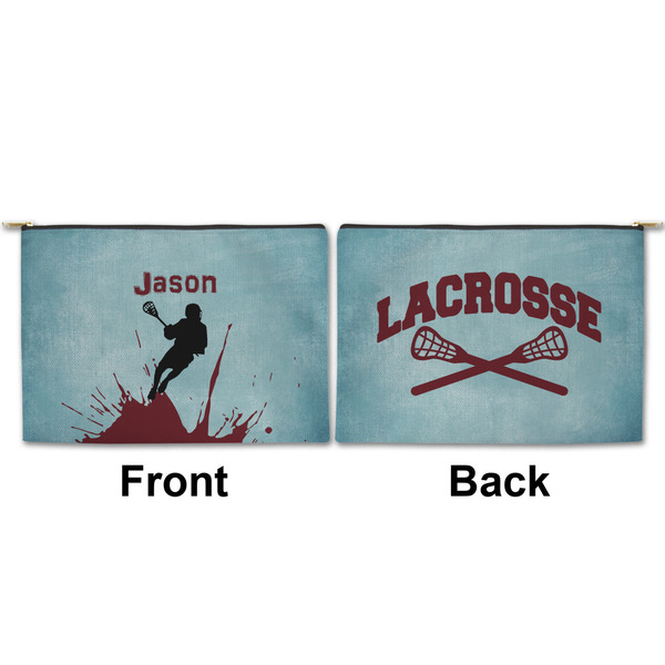 Lacrosse Large Zipper Pouch Approval (Front and Back)