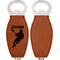 Lacrosse Leather Bar Bottle Opener - Front and Back (single sided)