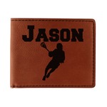 Lacrosse Leatherette Bifold Wallet (Personalized)