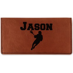 Lacrosse Leatherette Checkbook Holder (Personalized)