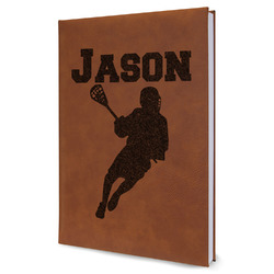 Lacrosse Leatherette Journal - Large - Single Sided (Personalized)