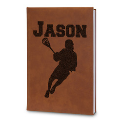 Lacrosse Leatherette Journal - Large - Double Sided (Personalized)