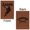 Lacrosse Leatherette Journals - Large - Double Sided - Front & Back View