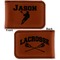 Lacrosse Leatherette Magnetic Money Clip - Front and Back