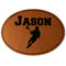 Lacrosse Leatherette Patches - Oval