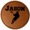 Lacrosse Leatherette Patches - Round