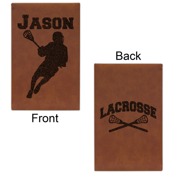 Lacrosse Leatherette Sketchbooks - Small - Double Sided - Front & Back View