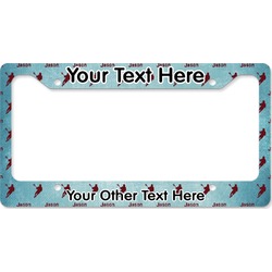 Lacrosse License Plate Frame - Style B (Personalized)