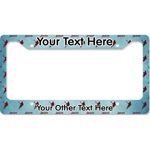 Lacrosse License Plate Frame Wide