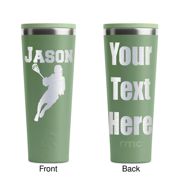 Lacrosse Light Green RTIC Everyday Tumbler - 28 oz. - Front and Back