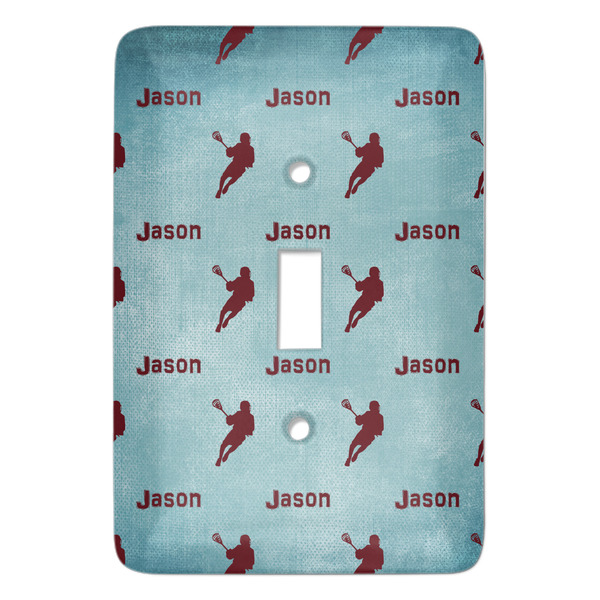 Custom Lacrosse Light Switch Cover (Single Toggle) (Personalized)