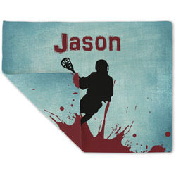 Lacrosse Double-Sided Linen Placemat - Single w/ Name or Text