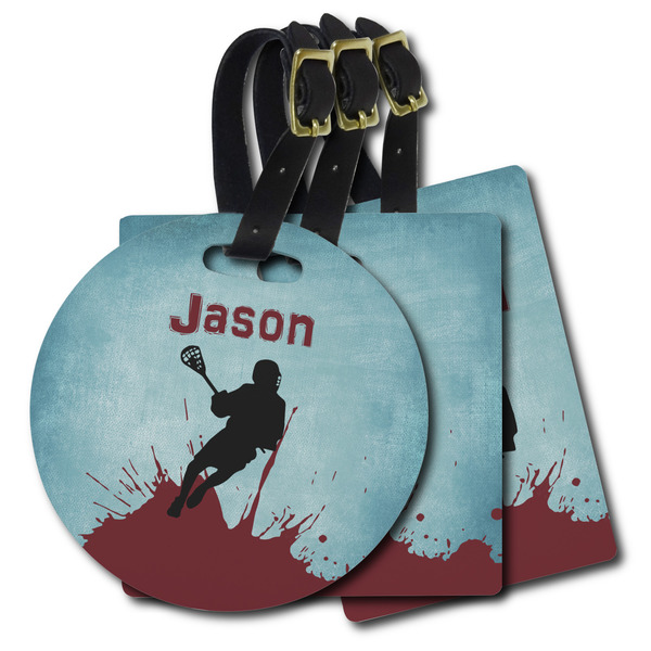 Custom Lacrosse Plastic Luggage Tag (Personalized)