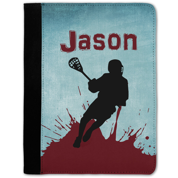 Custom Lacrosse Notebook Padfolio - Medium w/ Name or Text