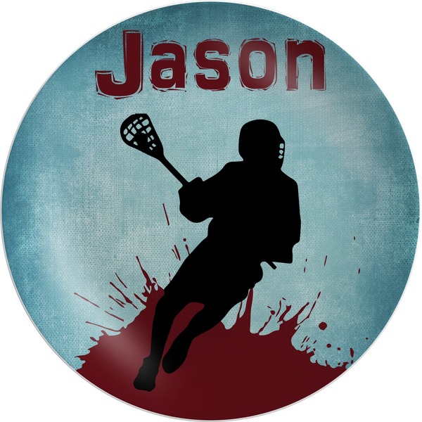 Custom Lacrosse Melamine Plate - 10" (Personalized)