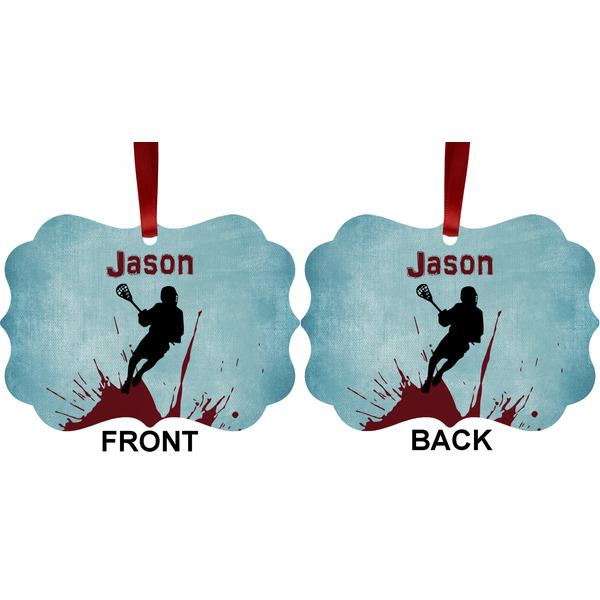 Lacrosse Metal Benilux Ornament - Front and Back (APPROVAL)