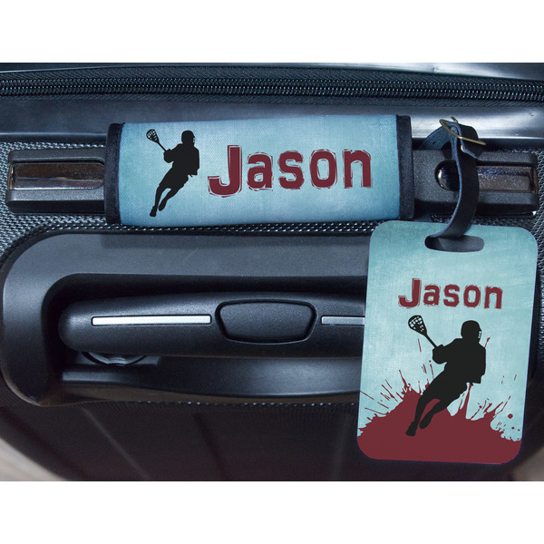 Lacrosse Metal Luggage Tag & Handle Wrap - In Context