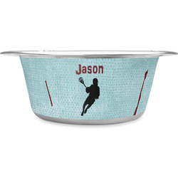 Lacrosse Stainless Steel Dog Bowl (Personalized)