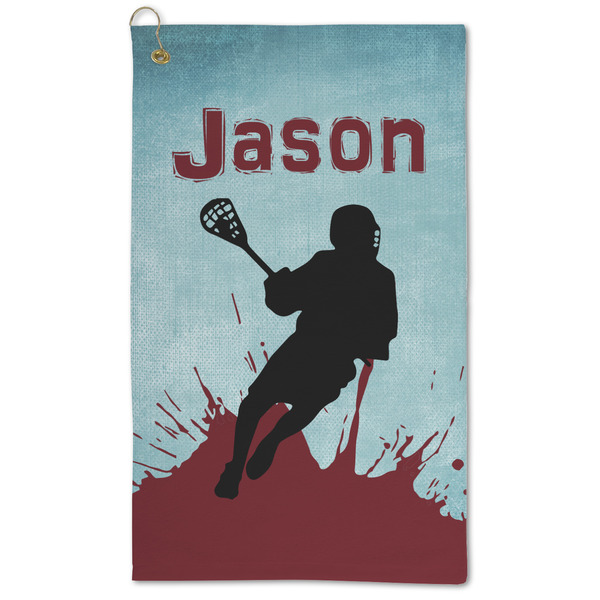 Custom Lacrosse Microfiber Golf Towel - Large (Personalized)