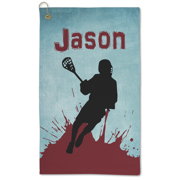 Custom Lacrosse Microfiber Golf Towel (Personalized)
