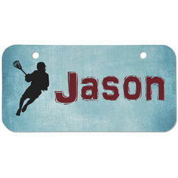Lacrosse Mini/Bicycle License Plate (2 Holes) (Personalized)