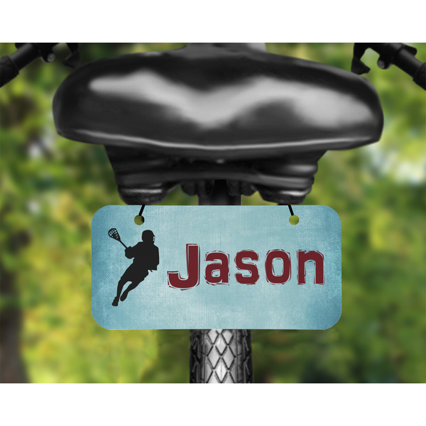 Lacrosse Mini License Plate on Bicycle - LIFESTYLE Two holes