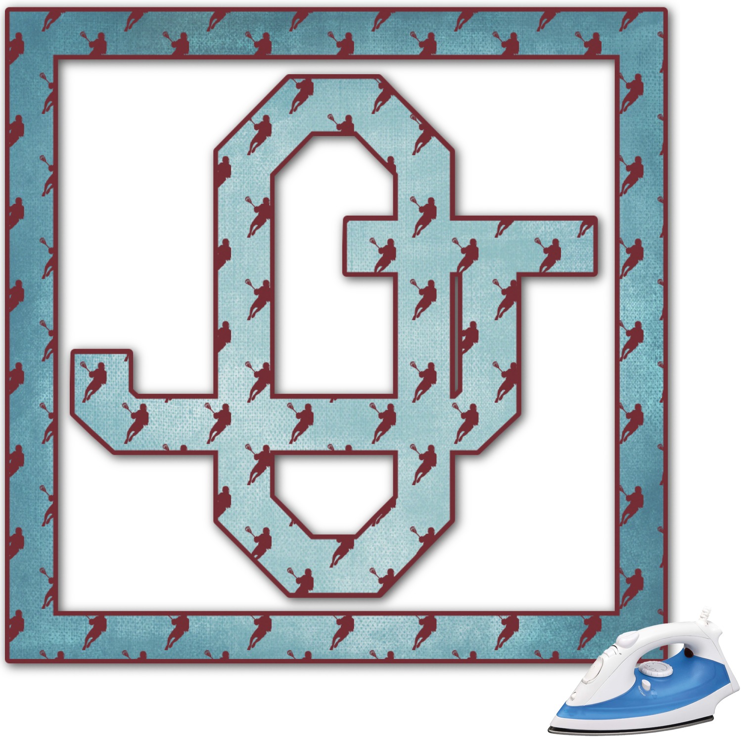 Custom Lacrosse Monogram Iron On Transfer (Personalized) YouCustomizeIt