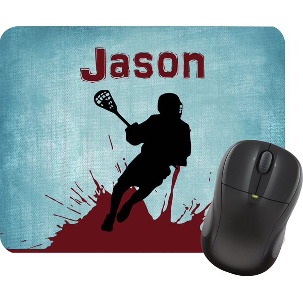 Custom Lacrosse Rectangular Mouse Pad (Personalized)