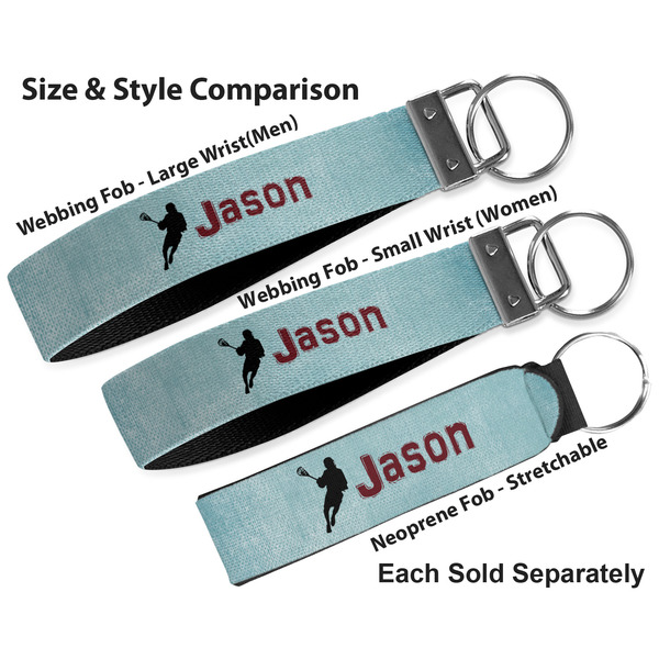Lacrosse Multiple Key Ring comparison sizes