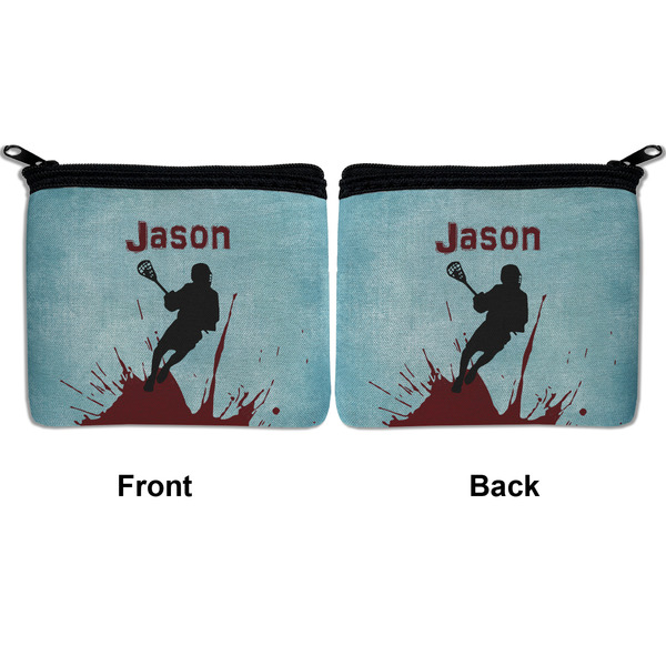 Lacrosse Neoprene Coin Purse - Front & Back (APPROVAL)
