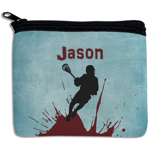 Custom Lacrosse Rectangular Coin Purse (Personalized)