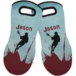 Lacrosse Neoprene Oven Mitts - Set of 2 w/ Name or Text