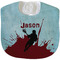 Lacrosse Velour Baby Bib w/ Name or Text