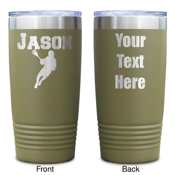 Lacrosse Olive Polar Camel Tumbler - 20oz - Double Sided - Approval