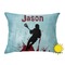 Lacrosse Outdoor Throw Pillow (Rectangular) (Personalized)