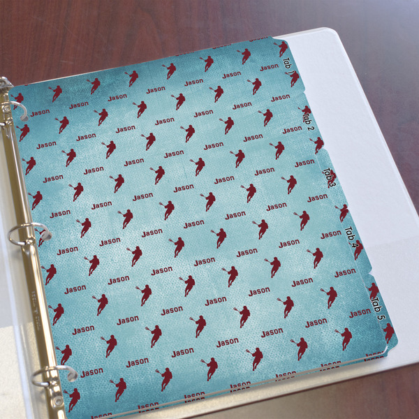 Lacrosse Page Dividers - Set of 5 - In Context