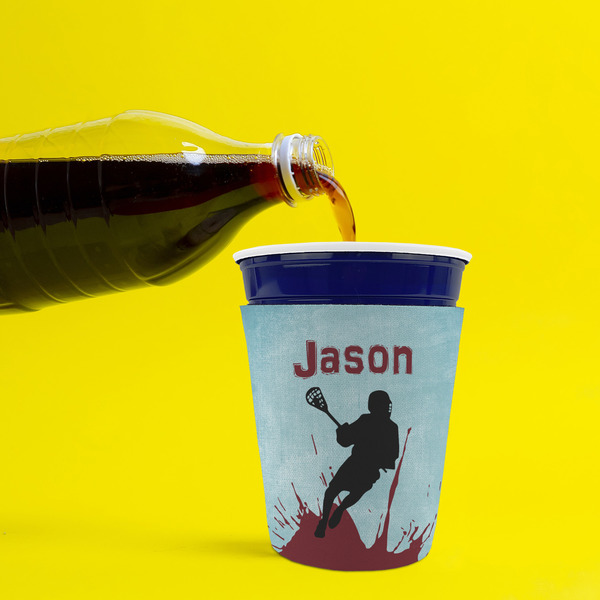 Lacrosse Party Cup Sleeves - without bottom - Lifestyle