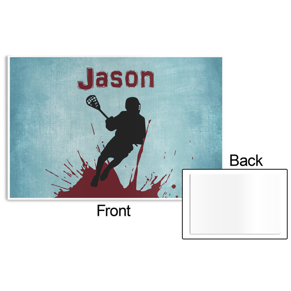 Lacrosse Disposable Paper Placemat - Front & Back
