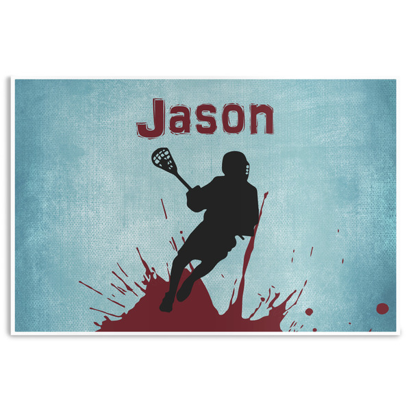 Custom Lacrosse Disposable Paper Placemats (Personalized)
