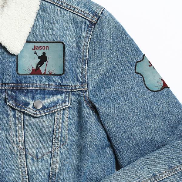 Lacrosse Patches Lifestyle Jean Jacket Detail