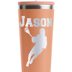 Lacrosse RTIC Everyday Tumbler with Straw - 28oz - Peach - Single-Sided (Personalized)