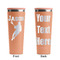 Lacrosse Peach RTIC Everyday Tumbler - 28 oz. - Front and Back