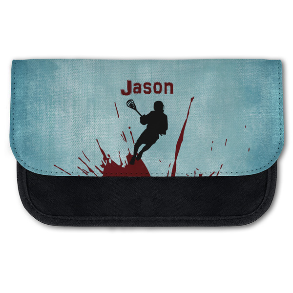 Custom Lacrosse Canvas Pencil Case w/ Name or Text
