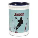Lacrosse Ceramic Pencil Holders - Blue