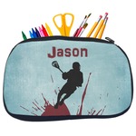 Lacrosse Neoprene Pencil Case - Medium w/ Name or Text