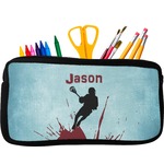 Lacrosse Neoprene Pencil Case - Small w/ Name or Text