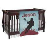 Lacrosse Baby Blanket (Single Sided) (Personalized)